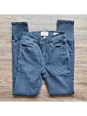 Frame Dark Blue Le High Skinny Jean Size 25